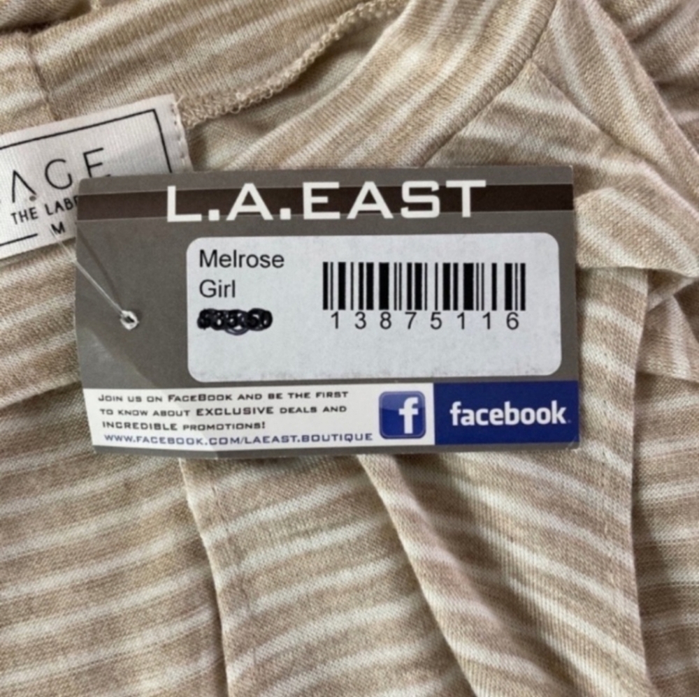 NWT Sage The Label Striped Keyhole Tunic Tank Size Medium - Picture 7 of 7